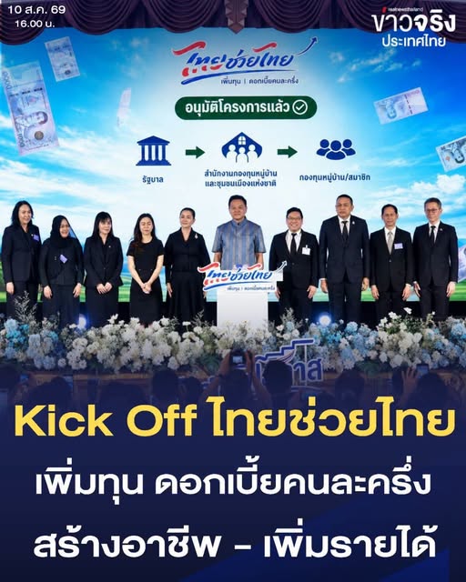 อบต.ท่าไม้ ร่วมส่งข่าวประชาสัมพันธ์ โครงการ “ไทยช่วยไทย เพิ่มทุน ดอกเบี้ยคนละครึ่ง” เติมทุนสร้างอาชีพ ลดภาระหนี้นอกระบบเพื่อพี่น้องประชาชน