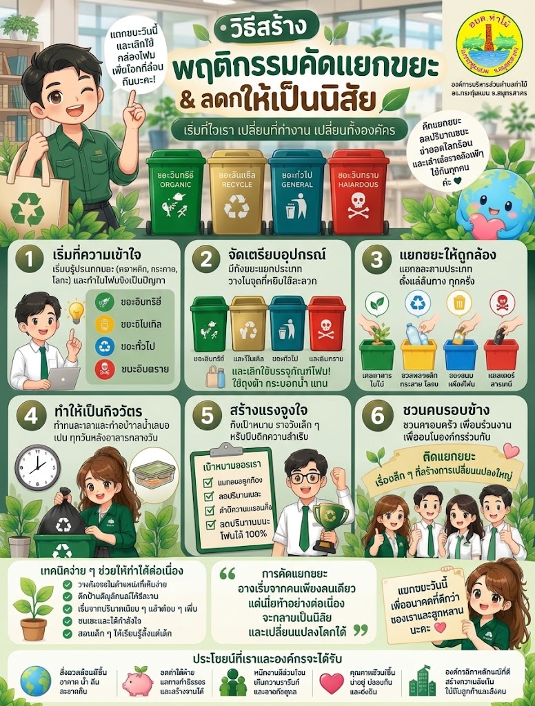 แยกขยะวันนี้... เพื่อโลกที่ดีกว่าของพวกเราทุกคน